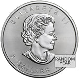 1oz Canadian Silver Maple, BU - Random Year