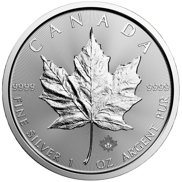 1oz Canadian Silver Maple, BU - Random Year